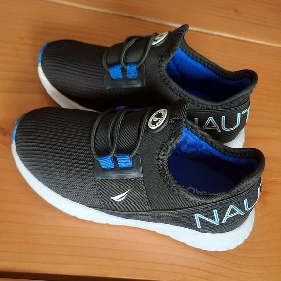 Nautica Toddler Sneaker, Black-Marine color, Size:9 - Picture 1 of 7